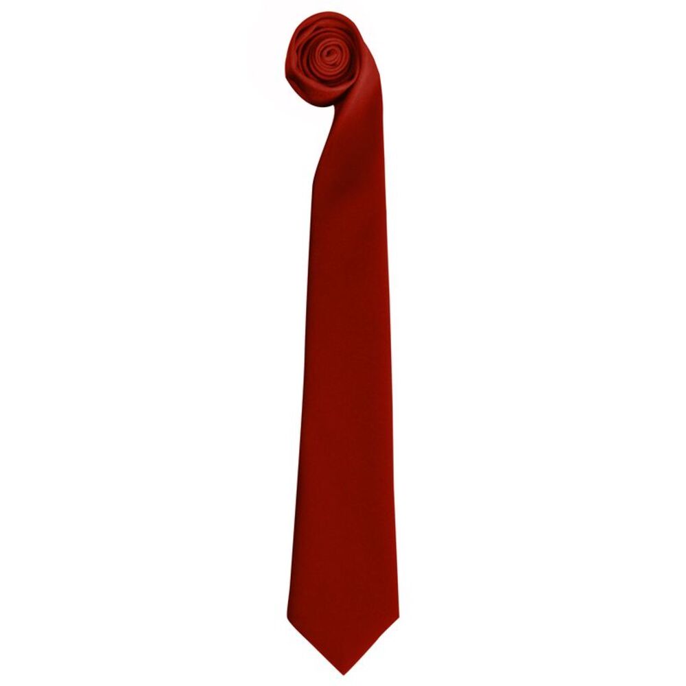 Premier Tie - Men Plain Work Tie / Red